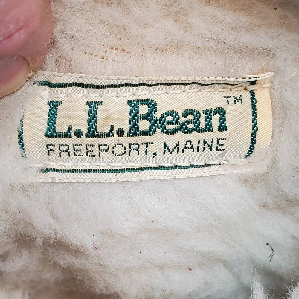 LL Bean Vintage Women 7 Cognac Leather Shearling Lined Winter Boots Canada Made